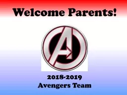 Welcome Parents! 2018-2019