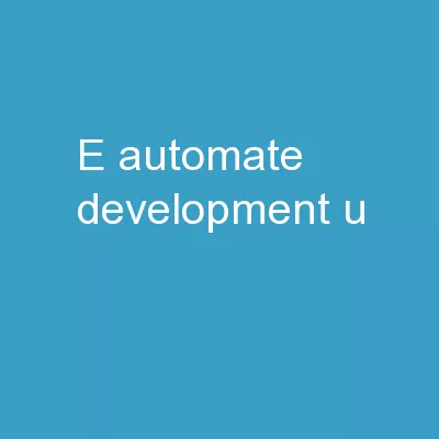 e-automate development U
