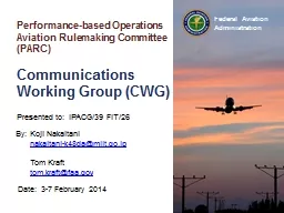 Performance-based Operations Aviation Rulemaking Committee (PARC)