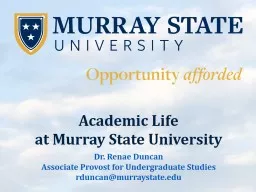 Academic Life  at Murray State University