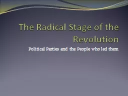 The Radical Stage of the Revolution