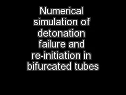 Numerical simulation of detonation failure and re-initiation in bifurcated tubes