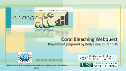 Coral Bleaching  Webquest