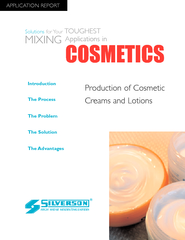 Production of Cosmetic Creams and Lotions The Advantag