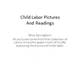 Child Labor Pictures And Readings