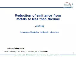 Reduction of  emittance  from