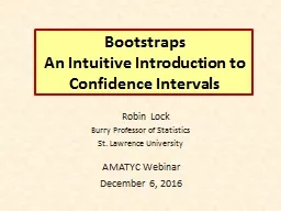 Bootstraps An Intuitive Introduction to Confidence Intervals