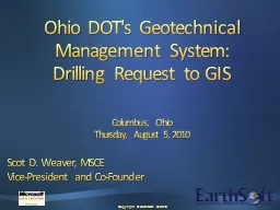 Ohio DOT's Geotechnical Management System:
