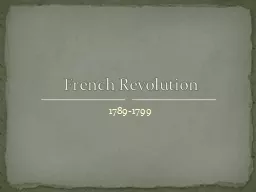 1789-1799 French Revolution
