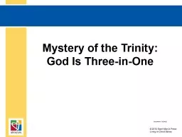 Mystery of the Trinity: