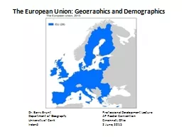 The European Union:  Geographics
