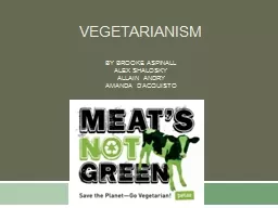 Vegetarianism By Brooke