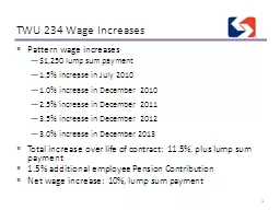 TWU 234 Wage Increases 1
