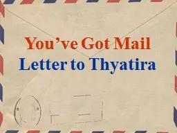 You’ve Got Mail Letter to Thyatira