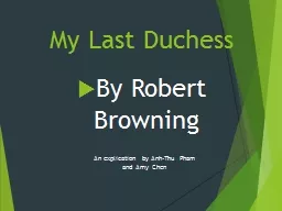 My Last Duchess By Robert Browning