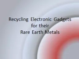 Recycling Electronic Gadgets