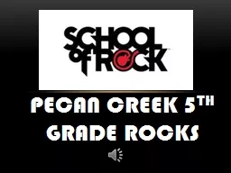 Pecan Creek 5 th  grade rocks