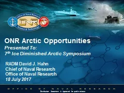 ONR Arctic Opportunities