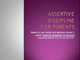 Assertive Discipline  for parents