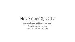 November 8, 2017 Get your folders and find a new page.