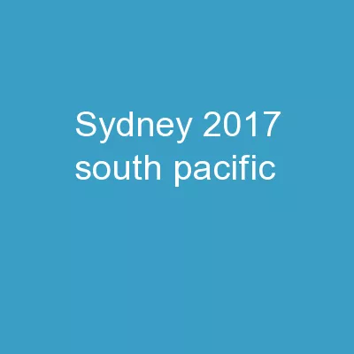 Sydney 2017 South Pacific