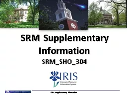 SRM Supplementary Information