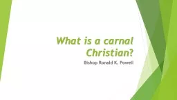 What is a carnal Christian