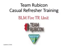Team Rubicon  Casual  Refresher Training