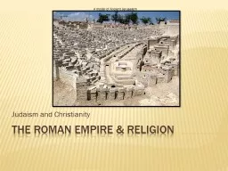 The Roman Empire & Religion