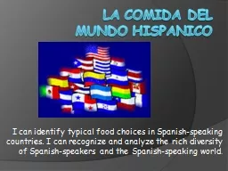 La comida del  mundo   hispanico
