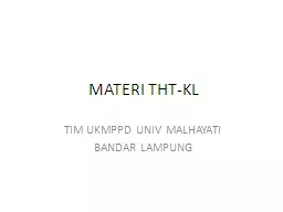 MATERI THT-KL TIM UKMPPD UNIV MALHAYATI
