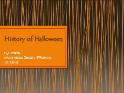 History of  Halloween By