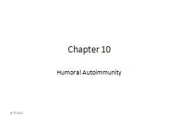 Chapter 10 Humoral Autoimmunity