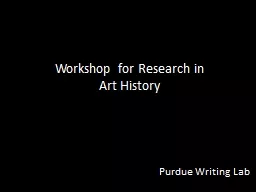 Workshop for Research in