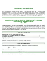 Creditworthy Loan Application The Creditworthy Loan Pr