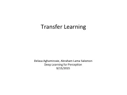 Transfer Learning Delasa Aghamirzaie