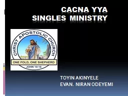CACNA YYA  SINGLES Ministry