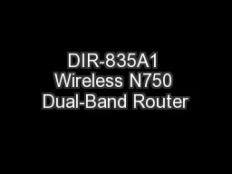 DIR-835A1 Wireless N750 Dual-Band Router