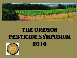 the Oregon  Pesticide Symposium