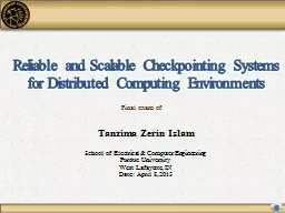 Tanzima  Zerin  Islam School of Electrical & Computer Engineering