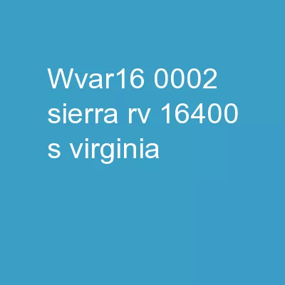 WVAR16-0002 Sierra RV 16400 S. Virginia