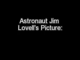 Astronaut Jim Lovell’s Picture: