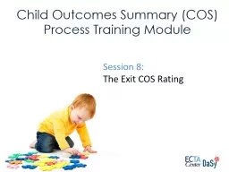 Child Outcomes Summary (COS) Process Training