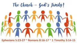 The Church – God’s Family!