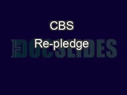 CBS Re-pledge & Thewashboard.org
