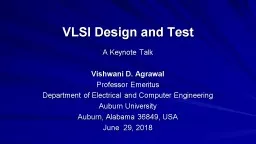 VLSI Design and Test A Keynote Talk
