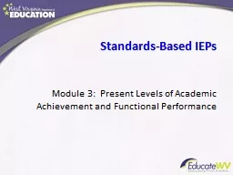 Standards-Based IEPs Module