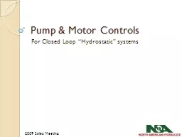 Pump & Motor Controls
