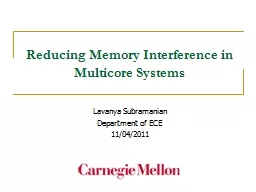 Reducing Memory Interference in