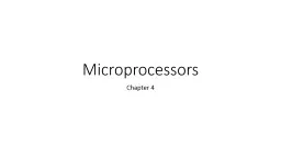 Microprocessors Chapter 4